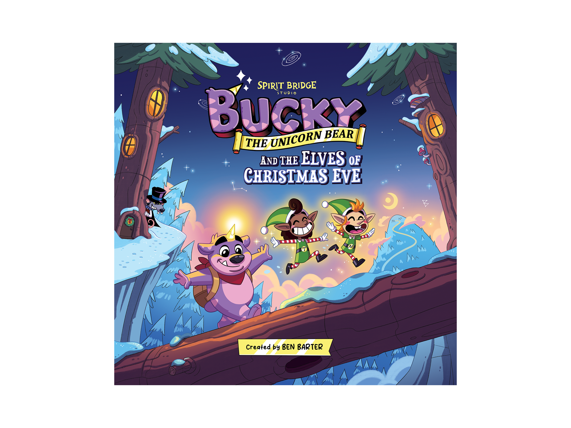 Bucky The Unicorn Bear and the Elves of Christmas Eve - Picture Book